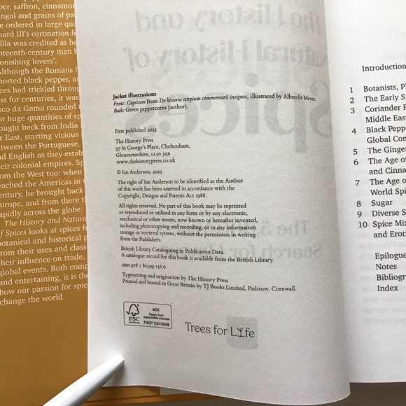 The History and Natural History of Spices by Ian Anderson Hardcover - Picture 5 of 12